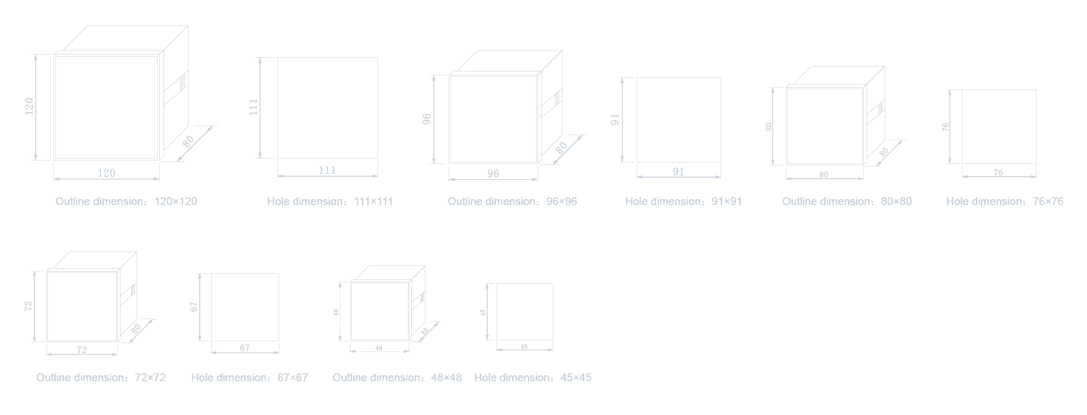 Outline dimension